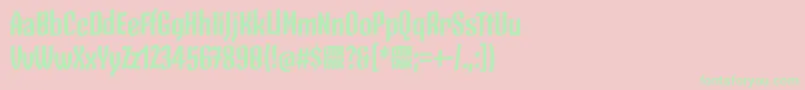fuente SkeletonTypeOne PosterBold – Fuentes Verdes Sobre Fondo Rosa