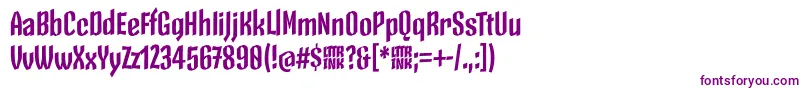 SkeletonTypeOne PosterBold Font – Purple Fonts