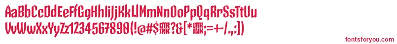 フォントSkeletonTypeOne PosterBold – 赤い文字