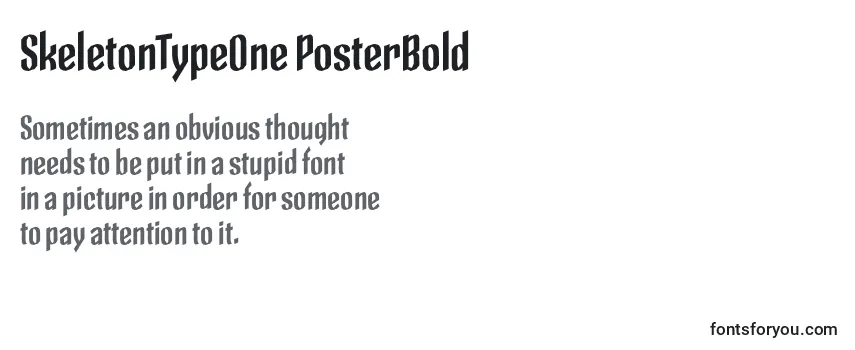 SkeletonTypeOne PosterBold-fontti