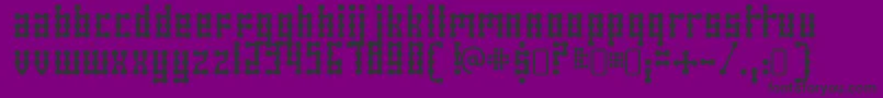 skeletor stance Font – Black Fonts on Purple Background