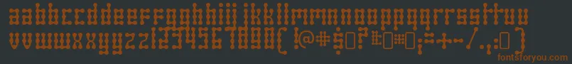 skeletor stance Font – Brown Fonts on Black Background