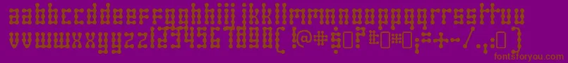 skeletor stance Font – Brown Fonts on Purple Background