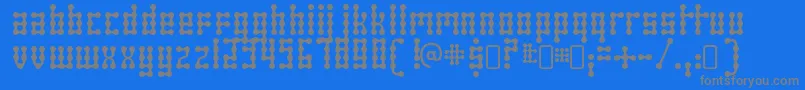 skeletor stance Font – Gray Fonts on Blue Background