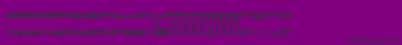 Czcionka Menee – czarne czcionki na fioletowym tle