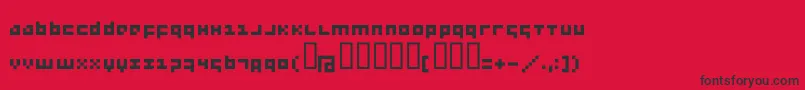 Menee Font – Black Fonts on Red Background
