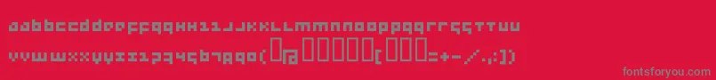 Weitere Informationen zur Menee-Schriftart Menee-Schriftart – Graue Schriften auf rotem Hintergrund