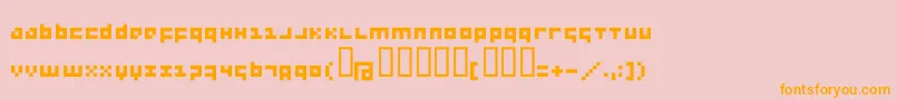 More about Menee Font Menee Font – Orange Fonts on Pink Background