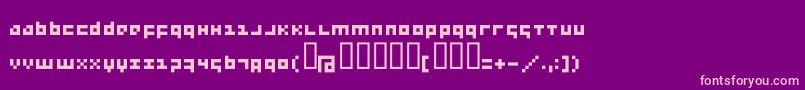 Menee Font – Pink Fonts on Purple Background