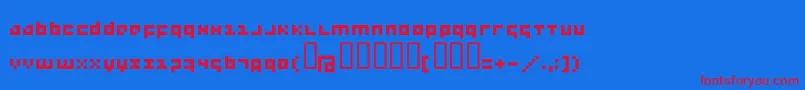 More about Menee Font Menee Font – Red Fonts on Blue Background