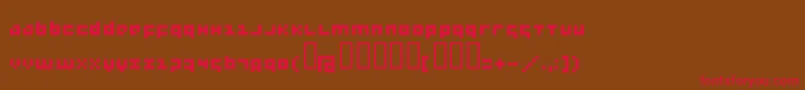 Menee Font – Red Fonts on Brown Background