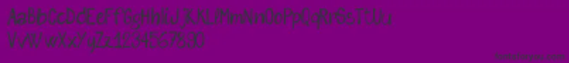 sketch me  FREE version-Schriftart – Schwarze Schriften auf violettem Hintergrund