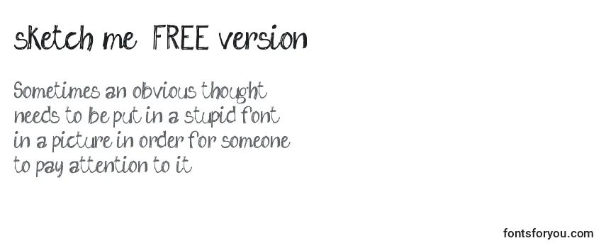 Шрифт Sketch me  FREE version