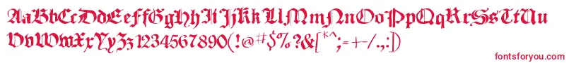 SketchedCassiusBroken Font – Red Fonts