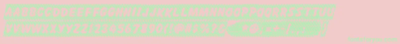 SKIDE    Font – Green Fonts on Pink Background