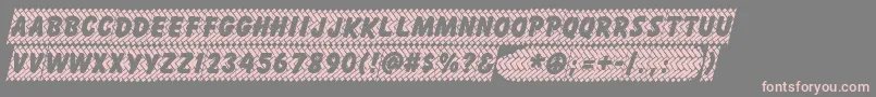 SKIDE    Font – Pink Fonts on Gray Background