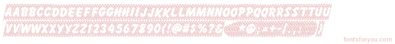 SKIDE    Font – Pink Fonts on White Background