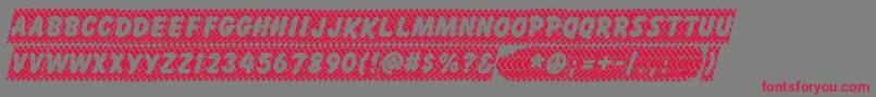 SKIDE    Font – Red Fonts on Gray Background