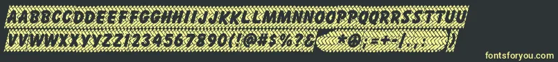 SKIDE    Font – Yellow Fonts on Black Background