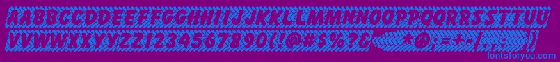 SKIDZ    Font – Blue Fonts on Purple Background