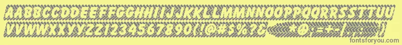 SKIDZ    Font – Gray Fonts on Yellow Background