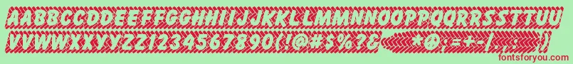 SKIDZ    Font – Red Fonts on Green Background