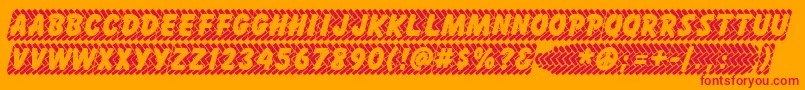 SKIDZ    Font – Red Fonts on Orange Background
