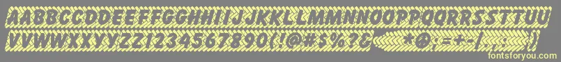 SKIDZ    Font – Yellow Fonts on Gray Background