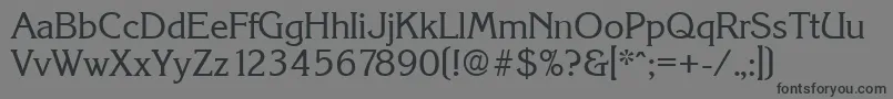 KorinthSerialRegularDb Font – Black Fonts on Gray Background