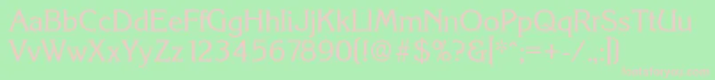 KorinthSerialRegularDb Font – Pink Fonts on Green Background