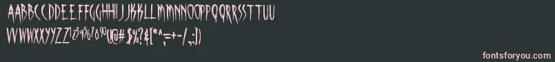 SKINA    Font – Pink Fonts on Black Background