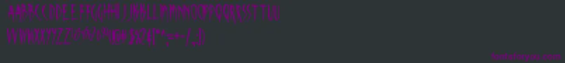 Шрифт SKINA    – фиолетовые шрифты на чёрном фоне
