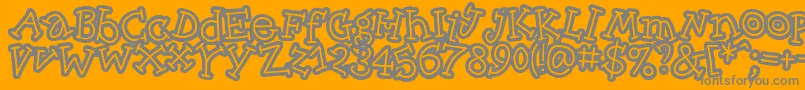 Skinck   Font – Gray Fonts on Orange Background