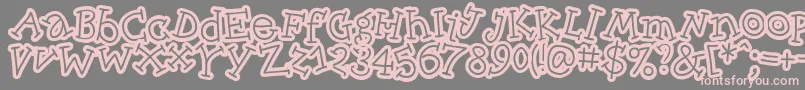 Skinck   Font – Pink Fonts on Gray Background
