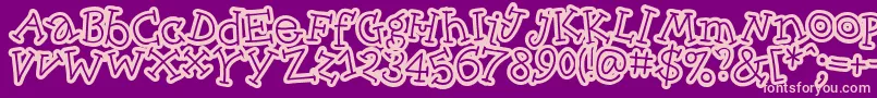 Skinck   Font – Pink Fonts on Purple Background
