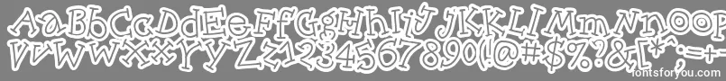 Skinck   Font – White Fonts on Gray Background
