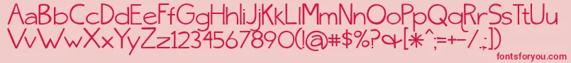 skinny jeans solid Font – Red Fonts on Pink Background