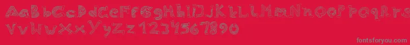 Шрифт Skinny Jeans – серые шрифты на красном фоне