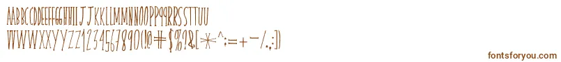 Шрифт skinnyserifV2 – коричневые шрифты