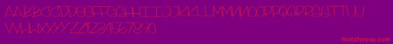 More about SkinnyStyle Font SkinnyStyle Font – Red Fonts on Purple Background