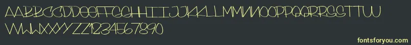 Подробнее о шрифте SkinnyStyle Шрифт SkinnyStyle – жёлтые шрифты на чёрном фоне