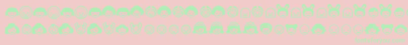 SKIPOP   Font – Green Fonts on Pink Background