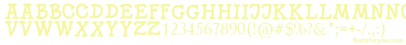 SKITTLE Font – Yellow Fonts