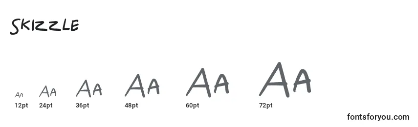 Skizzle Font Sizes