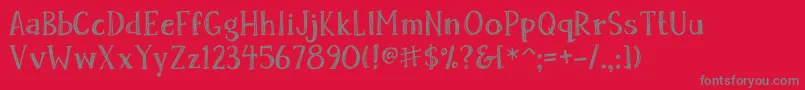 fuente Skrawk Serif – Fuentes Grises Sobre Fondo Rojo