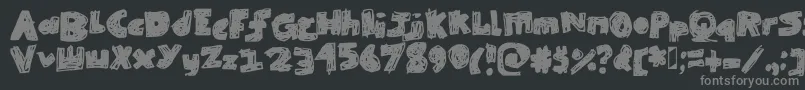 More about SkribbleBlack Font SkribbleBlack Font – Gray Fonts on Black Background