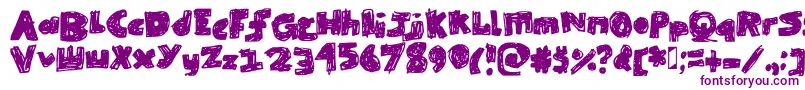 SkribbleBlack-Schriftart – Violette Schriften