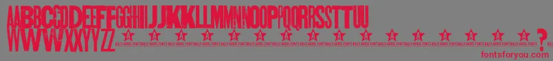 SKTAN    Font – Red Fonts on Gray Background