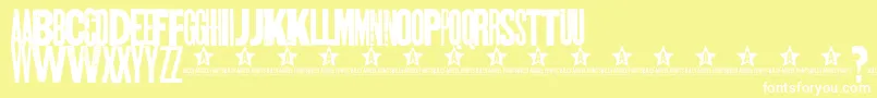 SKTAN    Font – White Fonts on Yellow Background