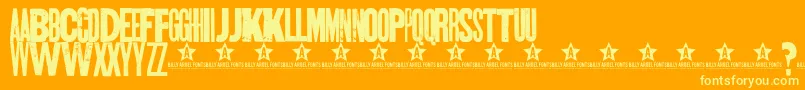Czcionka SKTAN    – żółte czcionki na pomarańczowym tle